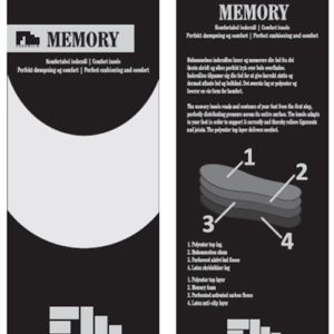 Memory foam sula emballage