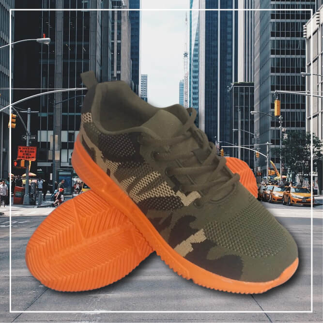 Bali sneakers skor camo orange