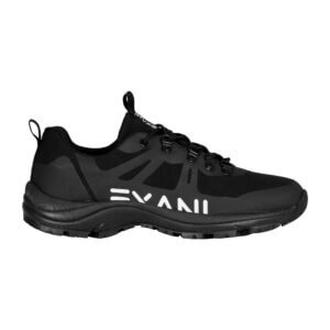sneakers, skor, junior, svarta, vardagliga, bekväma, vattentäta