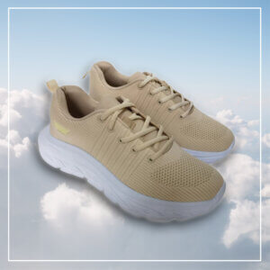 Sko, sneakers, fritidssko, sportssko, beige, FreeWalk, bløde, komfortable, letvægts,