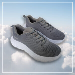 Sko, sneakers, fritidssko, sportssko, grå, lysegrå, hvid sål, FreeWalk, bløde, cool, komfortable, letvægts,