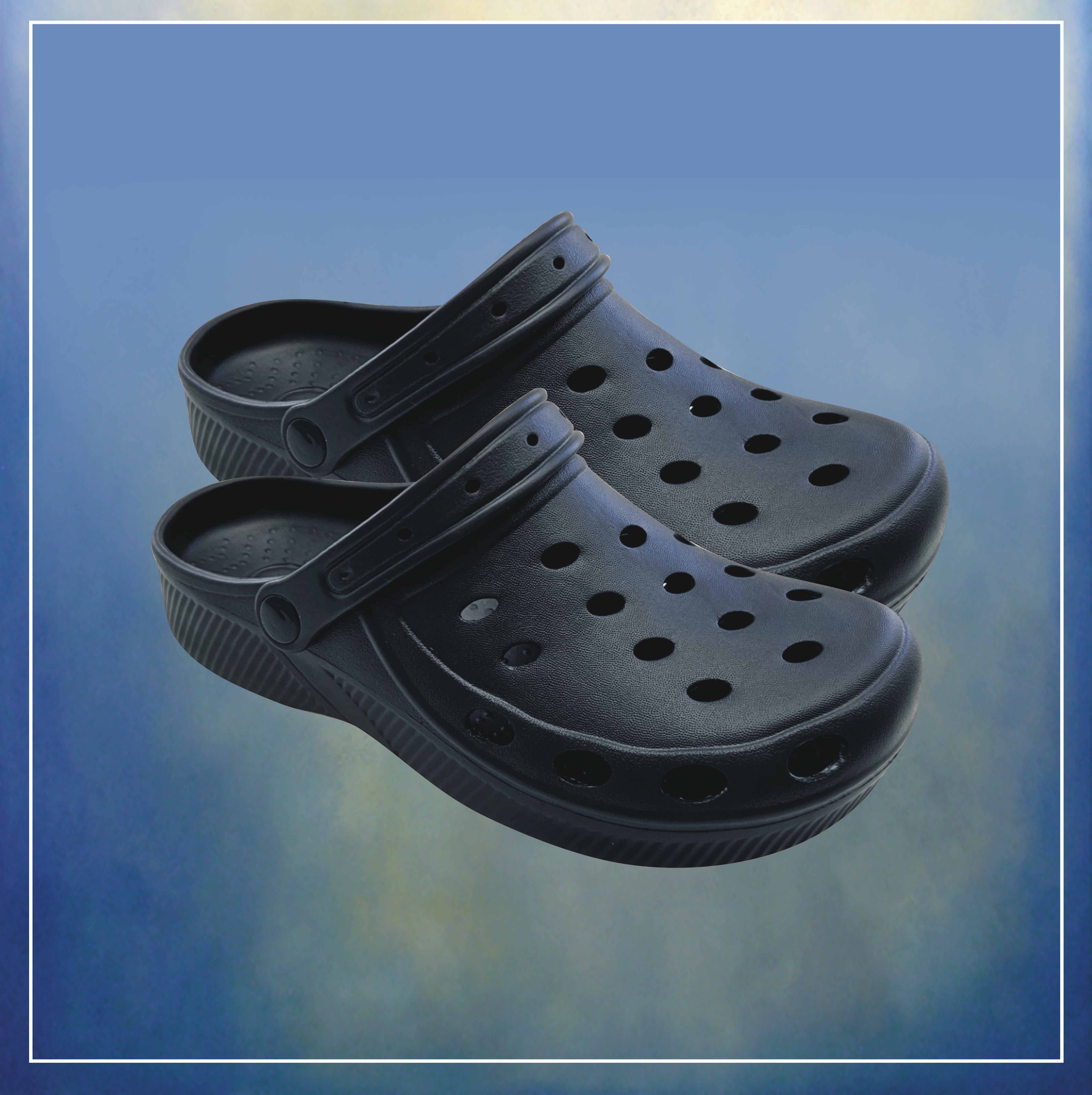 EVA Clox / Eva clogs / Froppa tøfler EVA Clox sort clogsBlød overdel i EVA-skum med ventilationshuller Bøjelig hælstrop Rillet skumydersål Træskolignende design